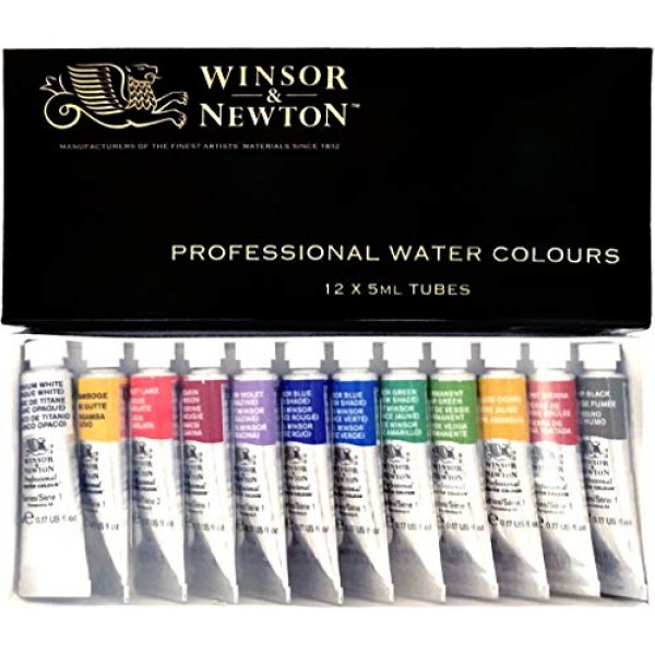 Windsor & Newton Artists Water 5ML Tube 12C Set (일본수입) 12색 단품