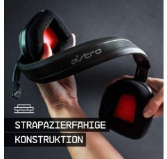 ASTRO Gaming A10 유선 게이밍 헤드셋, 경량 및 내구성, ASTRO 오디오, Dolby ATMOS, 3.5mm 잭, Xbox 시리즈 X|S, Xbox One, PS5, PS4, 닌텐도 스위치, PC, Mac, 스마트폰 - 블랙/레드