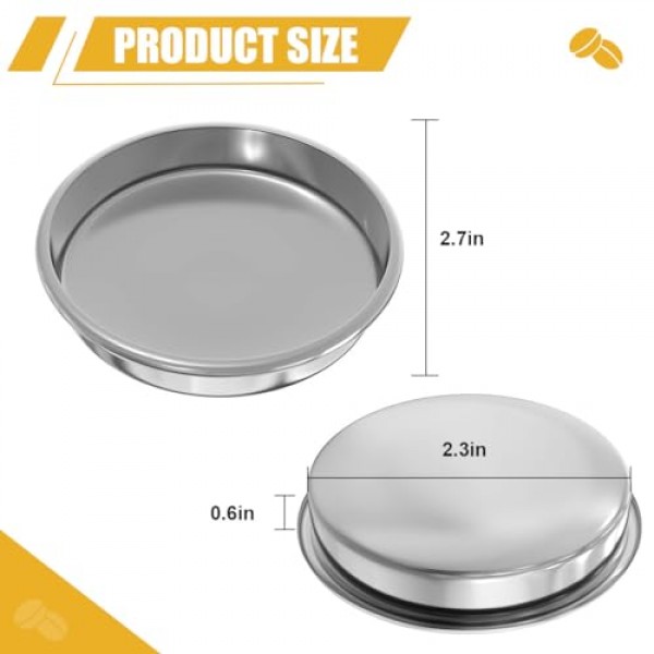 58mm 백플러시 디스크, 백플러시 필터 에스프레소, Breville Gaggia 클래식 및 기타 에스프레소 머신용 스테인레스 스틸 백플러시 블라인드 필터 바구니 기계 에스프레소 