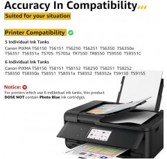 CMYBabee PGI-580XXL CLI-581XXL 잉크는 PGI-580 CLI-581 잉크 카트리지와 호환됩니다.