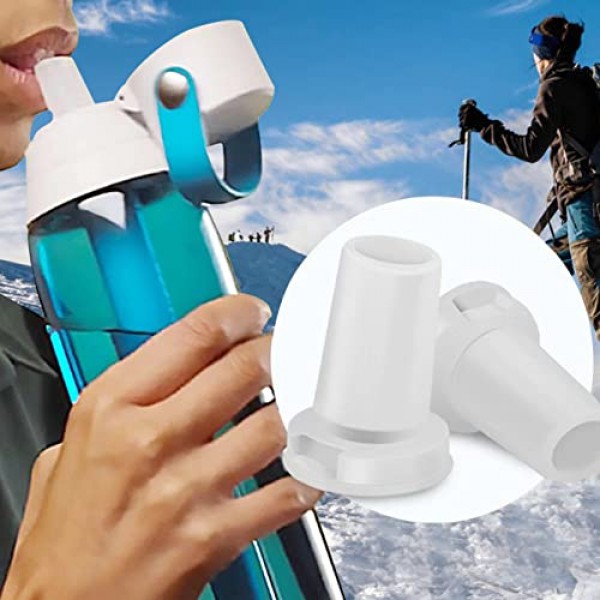 브리타 물병과 호환되는 4개 물린 밸브 교체, 브리타 물병 절연 필터링용 2개 브리타 워터 필터가 있는 실리콘 물병 마우스피스 교체용 워터 밸브