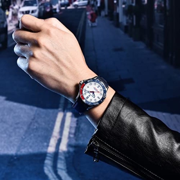 Pagani 디자인 기계식 남성용 시계 시침 빛나는 강철 다이빙 시계 일본 무브먼트 사파이어 유리 달력 디스플레이 패션 비즈니스 NH35 시계 1667