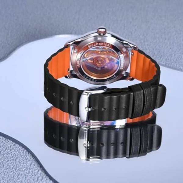 남성용 및 여성용 Anbeer 가죽 시계 밴드, 18mm 20mm 22mm 퀵 릴리스 프리미엄 교체 시계 스트랩