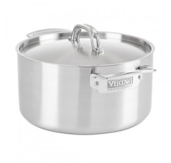 Viking Professional 5겹 스테인리스 스틸 냄비(뚜껑 포함), 6쿼트, 실버