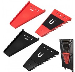 4팩 자석 렌치 정리함, 도구 상자 서랍장 및 벽걸이용 48슬롯 자석 렌치 홀더, SAE(1/4 - 1-1/16) 및 미터법(6mm-24mm)