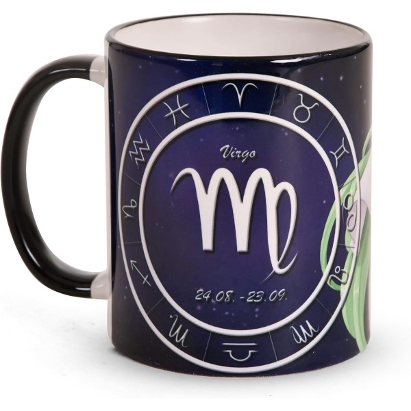 Elbenwald Mug Zodiac Virgo Star Sign Collection for Anime Fans Ceramic 320 ml