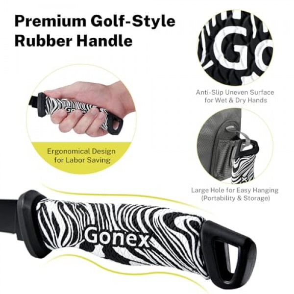 Gonex 생선 필렛 칼 낚시 본딩 나이프, 고기 절단용 낚시 장비 도구 세트, G4116 독일 스테인레스 스틸 블레이드, 미끄럼 방지 손잡이, 보호 덮개 및 2단 샤프너, 9인치