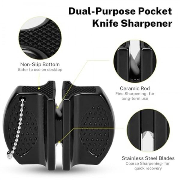 Gonex 생선 필렛 칼 낚시 본딩 나이프, 고기 절단용 낚시 장비 도구 세트, G4116 독일 스테인레스 스틸 블레이드, 미끄럼 방지 손잡이, 보호 덮개 및 2단 샤프너, 9인치