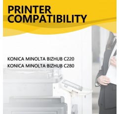 ZHANBO 재생산 TN216 TN319 토너 카트리지(30000 및 28000 페이지) Konica Minolta TN216 TN319 교체 Konica Minolta Bizhub C280 C220 C360 프린터 4색