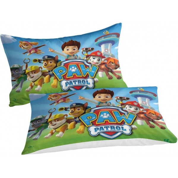 ICIFN 3D 인쇄 침구 이불 커버 세트 Paw Patrol Quilt Cover for 3 Pcs 침구 세트 지퍼 클로저 Ultra Soft Microfiber Closure for Kids Teens AdultsDouble(200x200cm)
