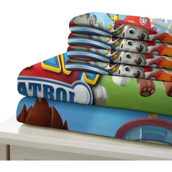 ICIFN 3D 인쇄 침구 이불 커버 세트 Paw Patrol Quilt Cover for 3 Pcs 침구 세트 지퍼 클로저 Ultra Soft Microfiber Closure for Kids Teens AdultsDouble(200x200cm)