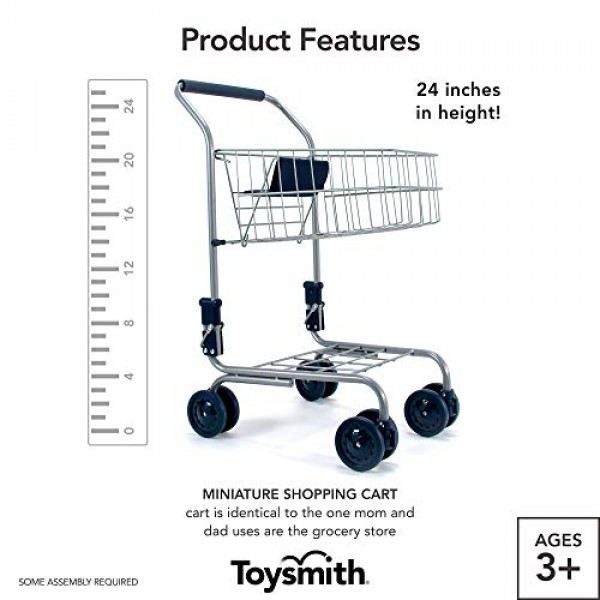 Toysmith, Miniature Grocery Shopping Cart, For Boys & Girls 3+ : 장난감 및 게임