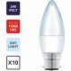 Maxim LED 양초 소형 에디슨 나사(주광색) - 6watt(40watt)(10팩), 40MLCSESDL5X10 1개(1팩) 일광 백색