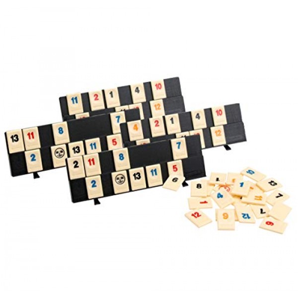 Travel Tin의 Rummikub - Pressman의 오리지널 러미 타일 게임, Blue(B07GLGBW9X)