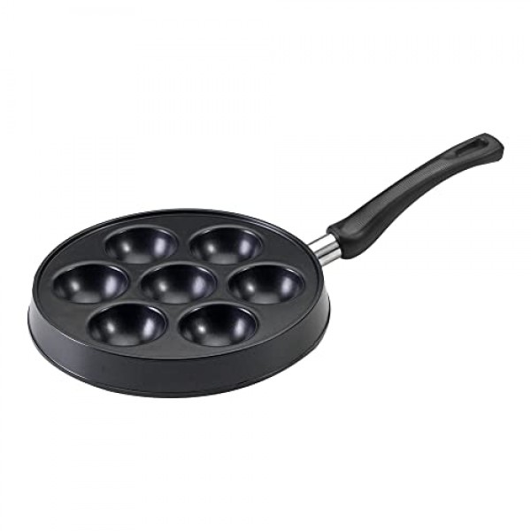 Nordic Ware 덴마크 Ebelskiver 팬, 블랙 16.00 x 9.63 x 2.38인치