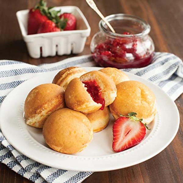 Nordic Ware 덴마크 Ebelskiver 팬, 블랙 16.00 x 9.63 x 2.38인치