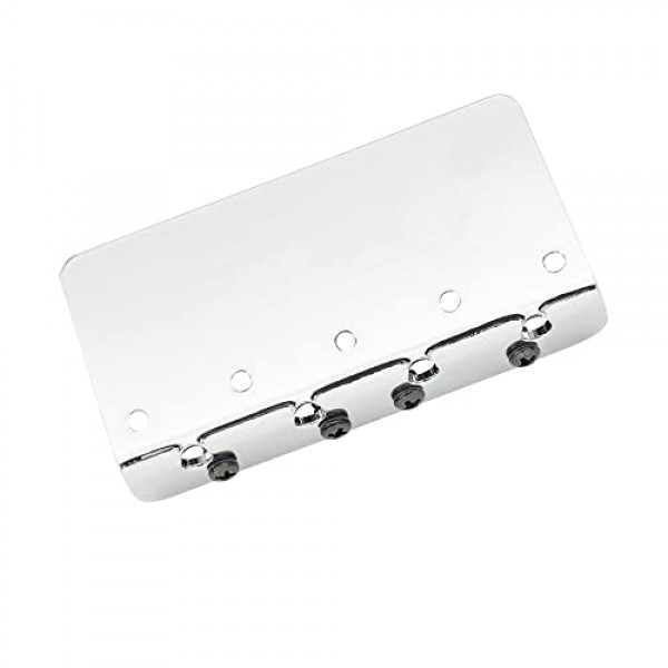 Wilkinson WOB41T 57mm(2-1/4인치) 정밀/재즈 베이스용 4현 베이스 브리지 스레드 안장, 크롬