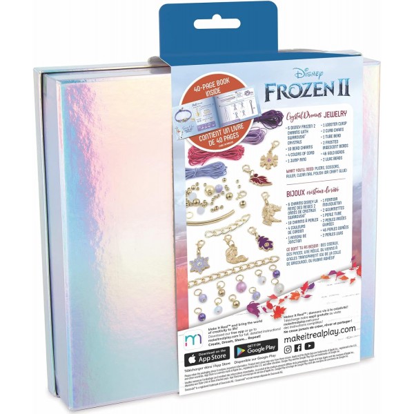 Make It Real 4380 디즈니: 겨울왕국 II-스와로브스키 크리스탈 드림스 주얼리 팔찌 세트