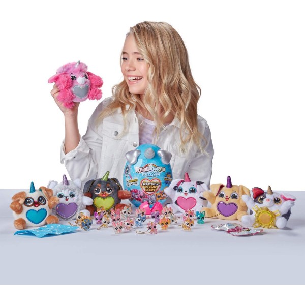 Rainbocorns Sparkle Heart Surprise Series 3, Puppycorn Surprise, Trixie the Daschund, Collectible Plush, 7 Layers of Surprises, Scratch and Reveal Heart, Ages 3+ (Daschund) Daschund (Trixie)