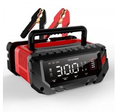 30 Amp 리튬 배터리 충전기, 6V/12V/24V Lifepo4, 납산(AGM/Gel/SLA..) 휴대용 자동차 배터리 충전기, 배터리 유지 보수 장치, 스마트 세류 충전기 및 자동차, 보트, 오토바이용 배