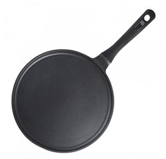 S·KITCHN 크레이프 팬 붙지 않는 도사 팬, 로티 인디언용 타와 팬, 인덕션 쿡탑과 호환되는 붙지 않는 팬케이크 철판, 토르티야용 코말, 스토브용 철판 팬 - 11인치