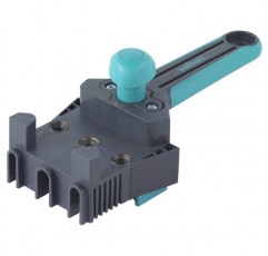 Wolfcraft Universal Dowel Jig (클린 코너용 실용 Dowel Jig) 및 Universal Depth Stop Set 3 Pcs. I 2755000 I 제한된 깊이 드릴링용