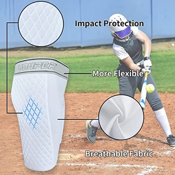 Youper 여성용 클래식 소프트볼 슬라이딩 반바지, 압축 패딩 슬라이더 반바지