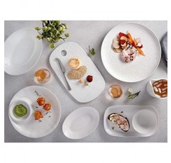 Maxwell & Williams DR0315 파나마 타원형 서빙 접시 선물 상자, 석기, 흰색, 32 x 23 cm 32 x 23 cm 흰색