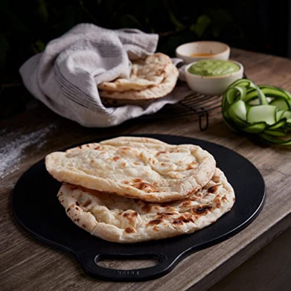 Victoria Cast Iron Dosa Pan. Pizza Pan, Crepe Pan, Dosa Tawa, Roti Tawa, Budare, 12 Inch: Home & Kitchen