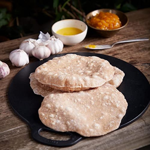 Victoria Cast Iron Dosa Pan. Pizza Pan, Crepe Pan, Dosa Tawa, Roti Tawa, Budare, 12 Inch: Home & Kitchen