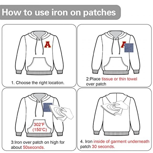 26pcs 셔닐 실 레드 영어 문자 A-Z, 알파벳 글리터 패치 스웨터 의류, 모자, 가방, DIY 액세서리 (빨간색, A-Z) 용 수 놓은 바느질/철제 패치 아플리케