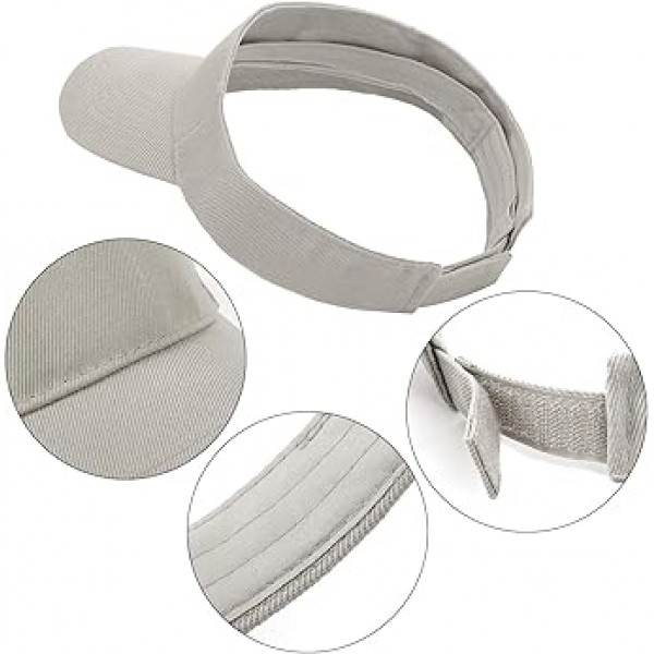 Cooraby Sports Sun Visor Hats 여성용 및 남성용 조절 가능한 선 바이저 캡