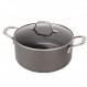 Swiss Diamond Hard Anodized Induction Compatible Stockpot/Dutch Oven with Lid - 식기 세척기 및 오븐 사용 가능, 5쿼트 논스틱 팬: 가정 및 주방