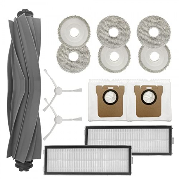 Dreame L10 Ultra / L10S Ultra 로봇 진공청소기용 Roboparts 액세서리 세트, 메인 브러시, 물티슈 걸레 패드, 먼지 봉투, HEPA 필터, 사이드 브러시, 교체 부품 키트