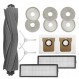 Dreame L10 Ultra / L10S Ultra 로봇 진공청소기용 Roboparts 액세서리 세트, 메인 브러시, 물티슈 걸레 패드, 먼지 봉투, HEPA 필터, 사이드 브러시, 교체 부품 키트