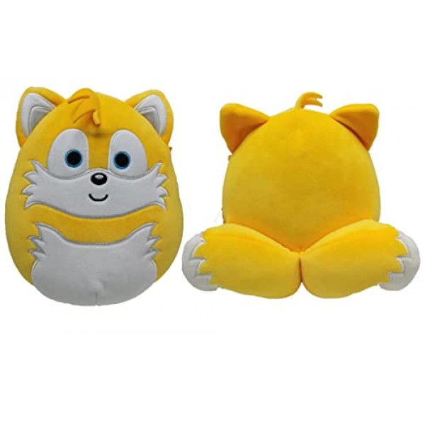 Squishmallows Kellytoy SEGA Sonic, Knuckles, Tails, Shadow 플러시 장난감(소닉 4개 8인치 세트)
