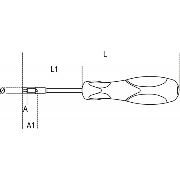Beta 942BX 10 육각 소켓 렌치(견과 작업용 견고한 공구, 길이: 27cm, 133g, 작업장 액세서리, 직경 13.8mm의 배수구), 짧은 버전