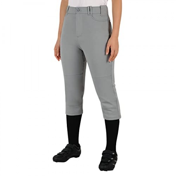 Beroy 소프트볼 바지 여성 Fastpitch 여성용 야구 바지 연습-주머니가있는 토너먼트