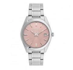 세이코 쿼츠 핑크 다이얼 남성용 시계 SUR523