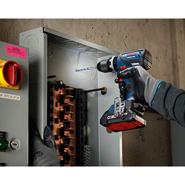 BOSCH GXL18V-251B25 18V 2도구 콤보 키트(1/4인치 포함) 그리고 1/2인치. 투인원 임팩트 드라이버, 컴팩트하고 견고한 1/2인치 해머 드릴/드라이버 및 (2) CORE18V 4.0 Ah 배터리