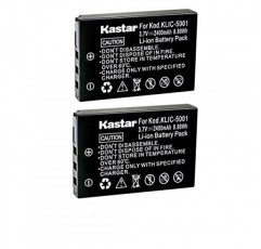 Kodak Easyshare P712 P850 P880 Z730 Z760 Z7590 DX6490 DX7440 DX7590 DX7630 Zoom 및 Sanyo DB-L50 DMX-WH1 HD1010 FH11 HD2000 VPC-WH1 HD2000 HD1010 HD1000용 Kastar KLIC-5001 배터리(2팩)