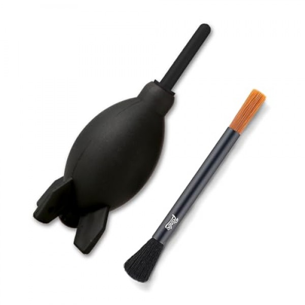 Bincoo 커피 그라인더 청소 브러시 ​​및 커피 그라인더용 공기 송풍기, 에스프레소 머신 및 포터필터 액세서리(브러시 및 공기 송풍기, 2)