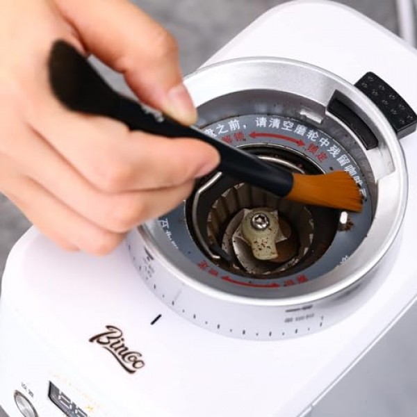 Bincoo 커피 그라인더 청소 브러시 ​​및 커피 그라인더용 공기 송풍기, 에스프레소 머신 및 포터필터 액세서리(브러시 및 공기 송풍기, 2)