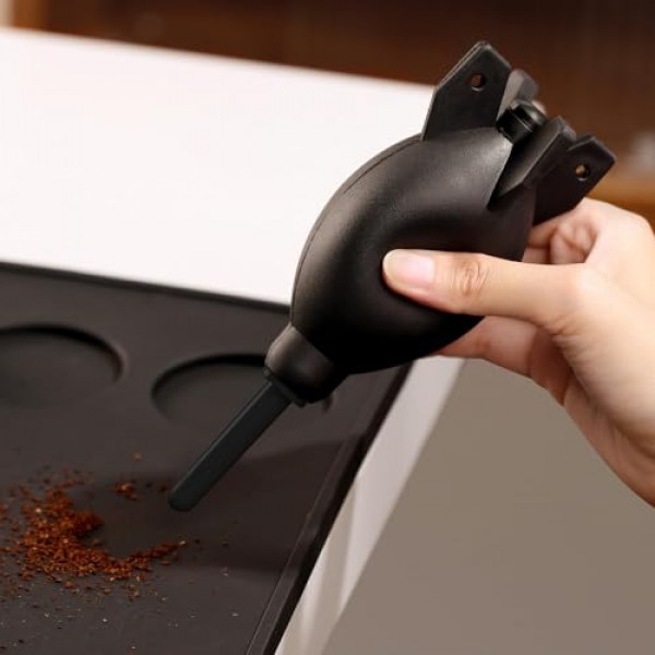 Bincoo 커피 그라인더 청소 브러시 ​​및 커피 그라인더용 공기 송풍기, 에스프레소 머신 및 포터필터 액세서리(브러시 및 공기 송풍기, 2)