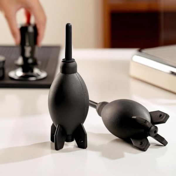 Bincoo 커피 그라인더 청소 브러시 ​​및 커피 그라인더용 공기 송풍기, 에스프레소 머신 및 포터필터 액세서리(브러시 및 공기 송풍기, 2)