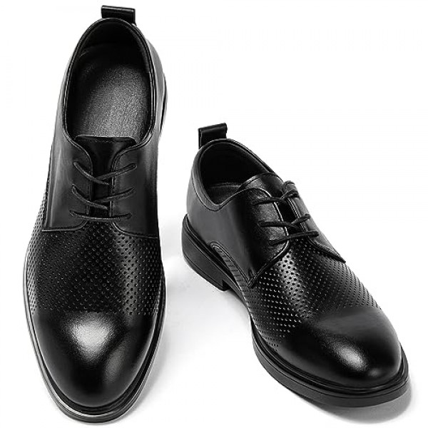 [SOARHOPE] 달릴 수있는 비즈니스 신발 가죽 신발 남성 가죽 경량 비즈니스 운동화 달릴 수있는 가죽 신발 걷기 쉬운 가죽 신발 3E