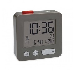 TFA Dostmann 60.2545.10 무선 알람 시계 무연탄 알람 타임즈 1