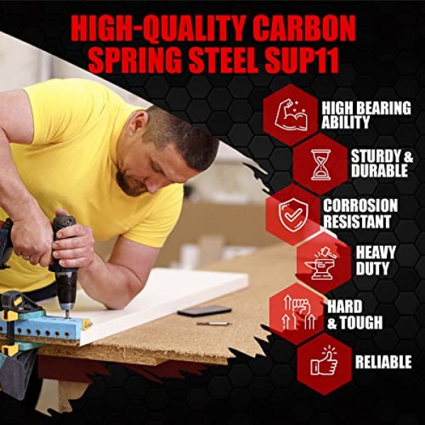 YIYITOOLS 스크루드라이버 비트 세트 45피스, 드릴 및 드라이버용 임팩트 드라이버 비트 세트, 목재 금속 시멘트 드릴링 및 스크루드라이빙용 보관 케이스에 들어 있는 