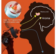 Air Flasch up Air Bottle Starter Set Drink Bottle 650ML with Piece Flavored Pods Generic Water Bottle Bottle Starter Set for Gym Fitness, School (Purple)