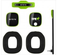 ASTRO A40 TR 게임용 헤드셋 모드 키트 3세대, 음성 차단 마이크, 소음 차단 이어패드, 패딩 헤드밴드, 소음 차단 스피커 태그 - 녹색